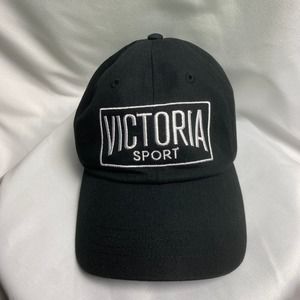 Victoria Sport Adjustable Baseball Cap Hat Victoria's Secret Hat - Black